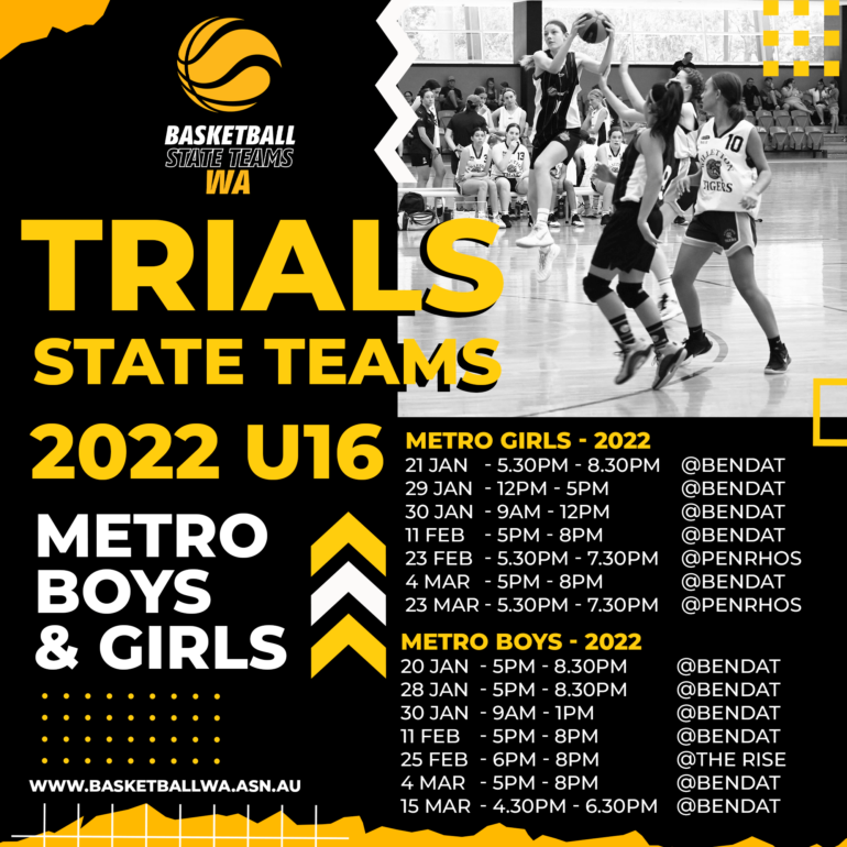 BWA SPP TRIAL DATES – Basketball WA