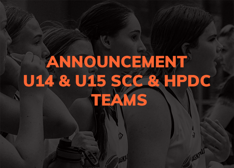 U14 & U15 Southern Cross Challenge & HPDC Teams Announced